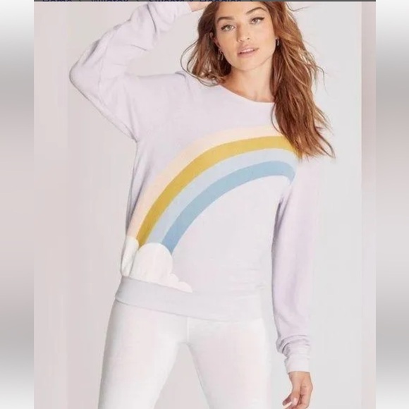 NWT! WILDFOX COLOR CLOUD BAGGY BEACH PULLOVER LAVENDER - Picture 1 of 9